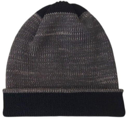 BEANIE GRIS/NEGRO, doble vista