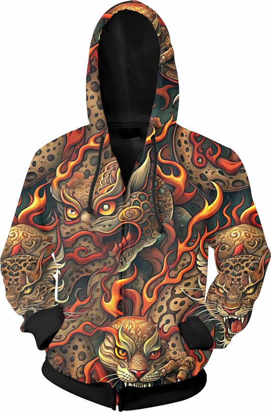 SUDADERA CIERRE TIGER