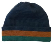 Cargar imagen en el visor de la galería, BEANIE AZUL/VERDE/ARENA, doble vista
