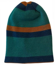 Cargar imagen en el visor de la galería, BEANIE AZUL/VERDE/LADRILLO, doble vista
