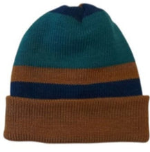 Cargar imagen en el visor de la galería, BEANIE AZUL/VERDE/LADRILLO, doble vista
