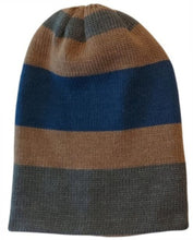 Cargar imagen en el visor de la galería, BEANIE CARBON/AZUL/CAFE, doble vista
