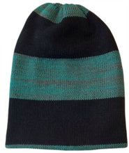 Cargar imagen en el visor de la galería, BEANIE NEGRO/VERDE/GRIS, doble vista
