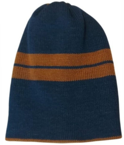 BEANIE AZUL/ LADRILLO, doble vista