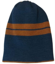 Cargar imagen en el visor de la galería, BEANIE AZUL/ LADRILLO, doble vista
