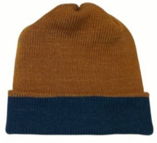 BEANIE AZUL/ LADRILLO, doble vista