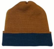 Cargar imagen en el visor de la galería, BEANIE AZUL/ LADRILLO, doble vista
