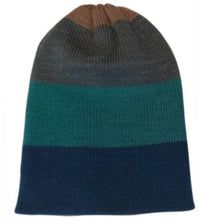 Cargar imagen en el visor de la galería, BEANIE AZUL/VERDE/GRIS/CAFE, doble vista
