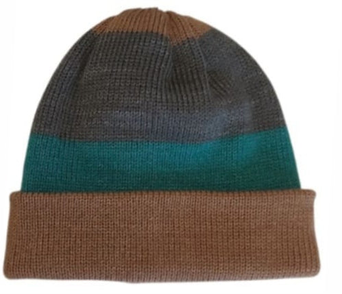 BEANIE AZUL/VERDE/GRIS/CAFE, doble vista