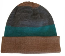Cargar imagen en el visor de la galería, BEANIE AZUL/VERDE/GRIS/CAFE, doble vista
