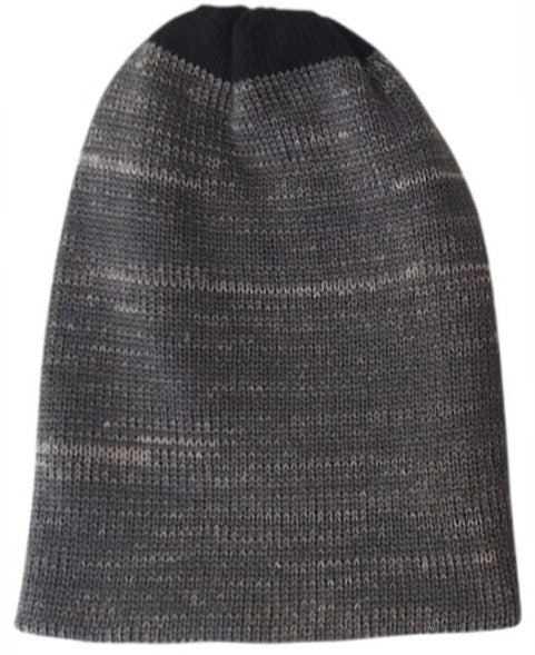 BEANIE GRIS/NEGRO, doble vista