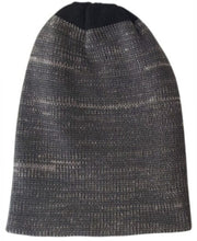 Cargar imagen en el visor de la galería, BEANIE GRIS/NEGRO, doble vista
