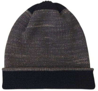 BEANIE GRIS/NEGRO, doble vista