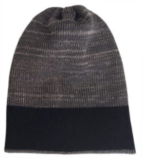 BEANIE GRIS/NEGRO, doble vista